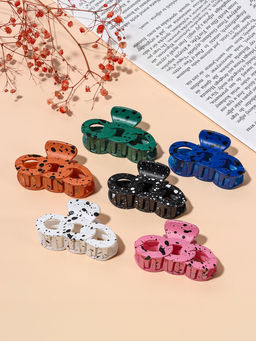 Цена за 12 шт. Крабик для волос «Флоранс», звенья, 7 см, МИКС