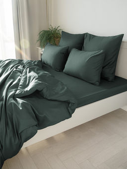 Пододеяльник сатин 200x220 зеленый сатин - Denastia фото 7