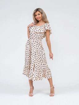 Платье женское, цвет бежевый