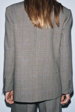 CHECK WOOL BLEND BLAZER ZW COLLECTION - Zara фото 3