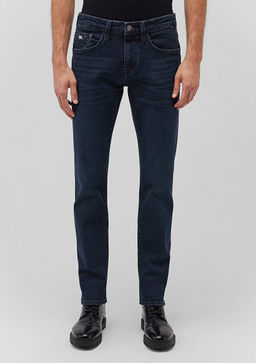 Jake Lux Black Puslu Vintage Koyu Mavi Jean Pantolon  фото 4