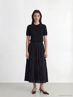 Beli Fermuarl? B?zg?l? Etek