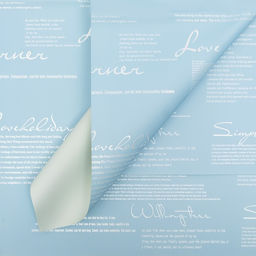 Цена за 20 шт. Пленка двусторонняя 58 х 58 см, цвет голубой