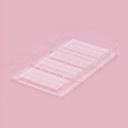 Форма для шоколада Плитки с сердцами, 20?12?2.5 см, 4 ячейки 8.5?4.2?0.7 см, прозрачная