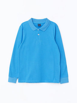 Polo Yaka Basic Uzun Kollu Erkek ?ocuk Ti??rt