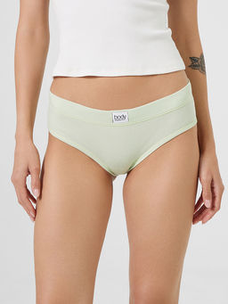 Трусы женские слипы мультипак (3 шт.) в синем, зеленом и белом цвете