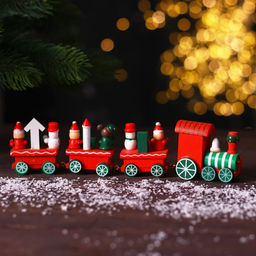 Сувенир «Новогодний поезд», 20 см