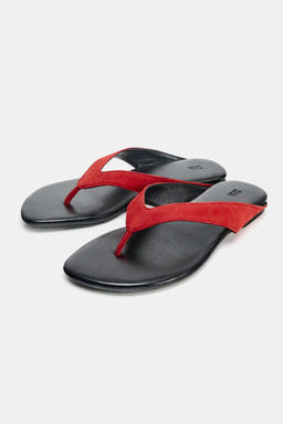 FLAT LEATHER SANDALS - Zara фото 11