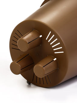 Кашпо для цветов «Микрит», 1.9 л, d=18 см, h=16.5 см, со вставкой, пластиковое, бежевое