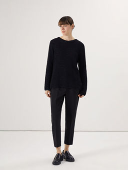 Bisiklet Yaka Ajurlu Kad?n Triko Kazak