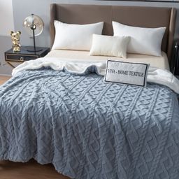 Плед Fluffy/Пушистый бамбуковая микрофибра FL015 150*200 - Ситрейд фото 2