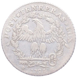 Монета 15 солей 1794 года Женевская республика