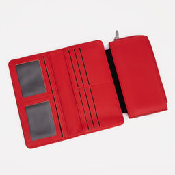 Кошелёк на кнопке, цвет красный - Simaland фото 4