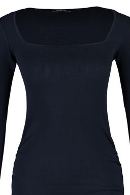 TRENDYOLMILLA Siyah Buzgu Detayl? Vucuda Oturan Mini Kare Yaka Fitilli Esnek Orme Kalem Elbise TWOAW23EL01396