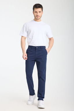 Lacivert Regular Fit Basic Chino Esnek Gabardin Pantolon TMNSS25PL00019