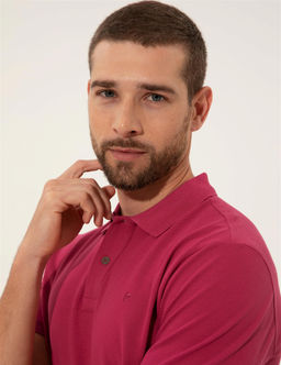 Fu_ya Slim Fit Polo Yaka Basic Ti__rt
