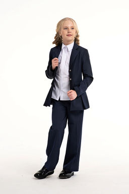 Синие брюки для девочки Mooriposh, модель 0425