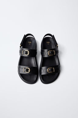 SANDALIA HEBILLAS / Negro - Zara фото 10