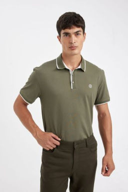 New Regular Fit K?sa Kollu Pike Polo Tisort