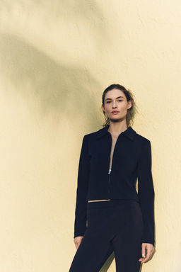 CREPE ZIP-UP JACKET - Zara фото 14
