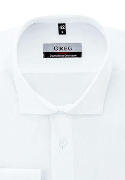 Сорочка мужская длинный рукав GREG 100/199/WHITE/ZV  фото 9