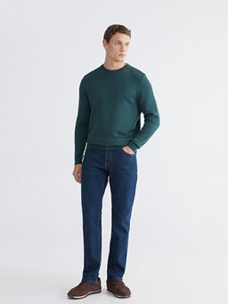 Bisiklet Yaka Erkek Triko Kazak