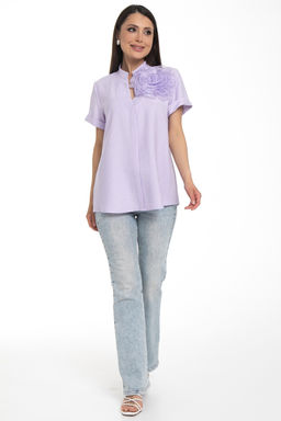 Блуза Нежность (лён,лаванда) - Diolche фото 3