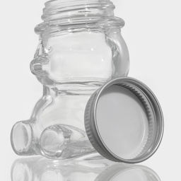 Цена за 2 шт. Баночка для мёда и варенья Доляна «Медвежонок», 40 мл, 5×6.5 см, стекло, прозрачная