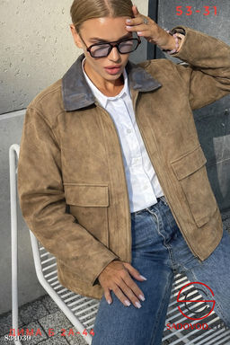 Замшевая весенняя куртка