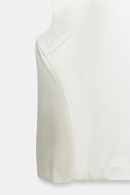 VESTIDO MINI SATINADO VOLUMEN / Blanco roto - Zara фото 6