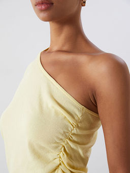 Tek Omuz B?zg?l? Bluz