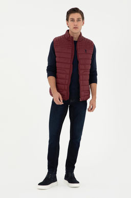 Мужской бордовый жилет - U.s. polo assn фото 4