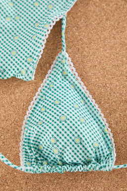 TRENDYOLMILLA Cicek Desenli Ucgen Serit Detayl? Regular Pretty Bikini Tak?m? TBESS25BT00010  фото 6