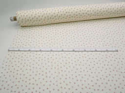 Фактурный хлопок с мережкой-полосой Вишенки - подружки цв.розовый, ш.1.45м, хл-100%, 70гр/м.кв - Купава фото 6