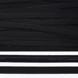 Резинка TBY бельевая с силиконом 8мм цв.F322 черный уп.50м