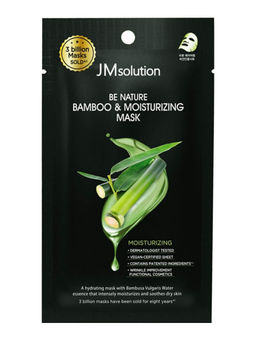 Jmsolution Маска тканевая увлажняющая с экстрактом бамбука / Be Nature Bamboo & Moisturizing Mask, 24 мл
