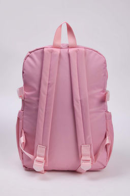 Pembe Kore Tarz? Aksesuarl?,Rozet Detayl? ve Ay?c?kl? Kids Okul S?rt Cantas? TAKAW26OI00004