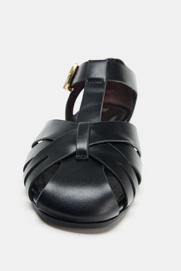 ZAPATO CANGREJERA TIRAS / Negro - Zara фото 4