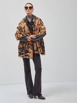 В составе шерсть и кашемир! теплый двусторонний палантин - Tantino фото 2