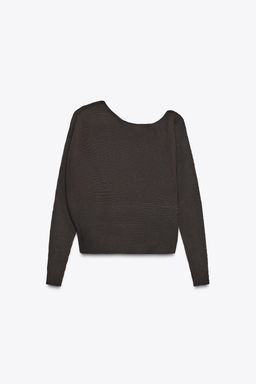 ASYMMETRIC RIB KNIT TOP - Zara фото 6