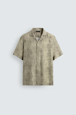 CAMISA SATINADA RELAXED FIT / Beige - Zara фото 8