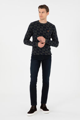 Мужской свитер антрацитового меланжа - U.s. polo assn фото 4