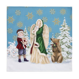 Набор новогодний Christmas time: скатерть 150×220 см +/-3 см с ГМВО, салфетка 40×40 см-12 шт., 100% хлопок