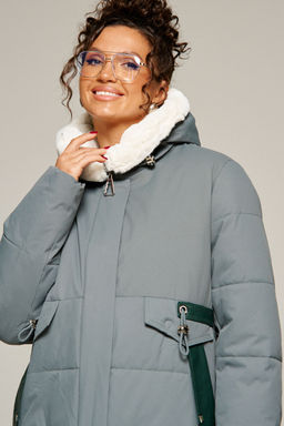 Пальто Beautiful Free 8019 полынь