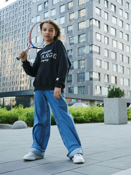Темно-серая толстовка для девочки - Kogankids фото 14