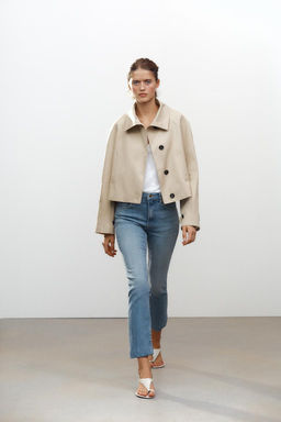 ZW COLLECTION SHORT TRENCH COAT - Zara фото 5