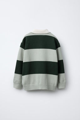 STRIPED KNIT POLO SHIRT - Zara фото 3