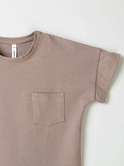 Футболка базовая Кокос с карманом - Bungly фото 4