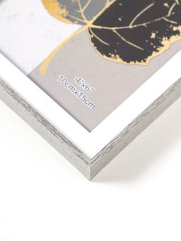 Цена за 2 шт. Фоторамка для фото 10×15 см «Современная классика», пластик, серый и белый, 16×10.8×1.5 см