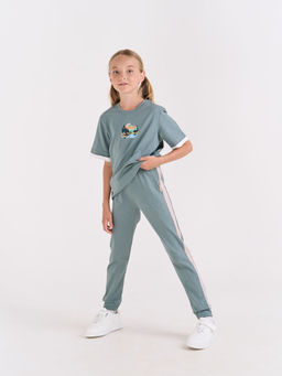 Футболка с контрастной отделкой Полынь с принтом 7+ - Bungly фото 4